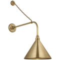 Academy 20" Anchored Rex Barn Light | Hand-Rubbed Antique Brass | 12.5 | 12.5" Hand-Rubbed Antique Brass Conical Savannah Shade