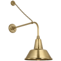 Academy 20" Anchored Rex Barn Light | Hand-Rubbed Antique Brass | 12.5 | 12.5" Hand-Rubbed Antique Brass Bowers Shade