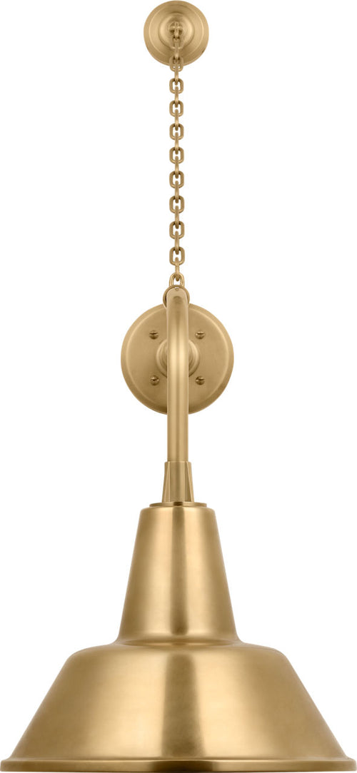 Academy 20" Anchored Rex Barn Light | Hand-Rubbed Antique Brass | 12.5 | 12.5" Hand-Rubbed Antique Brass Bowers Shade