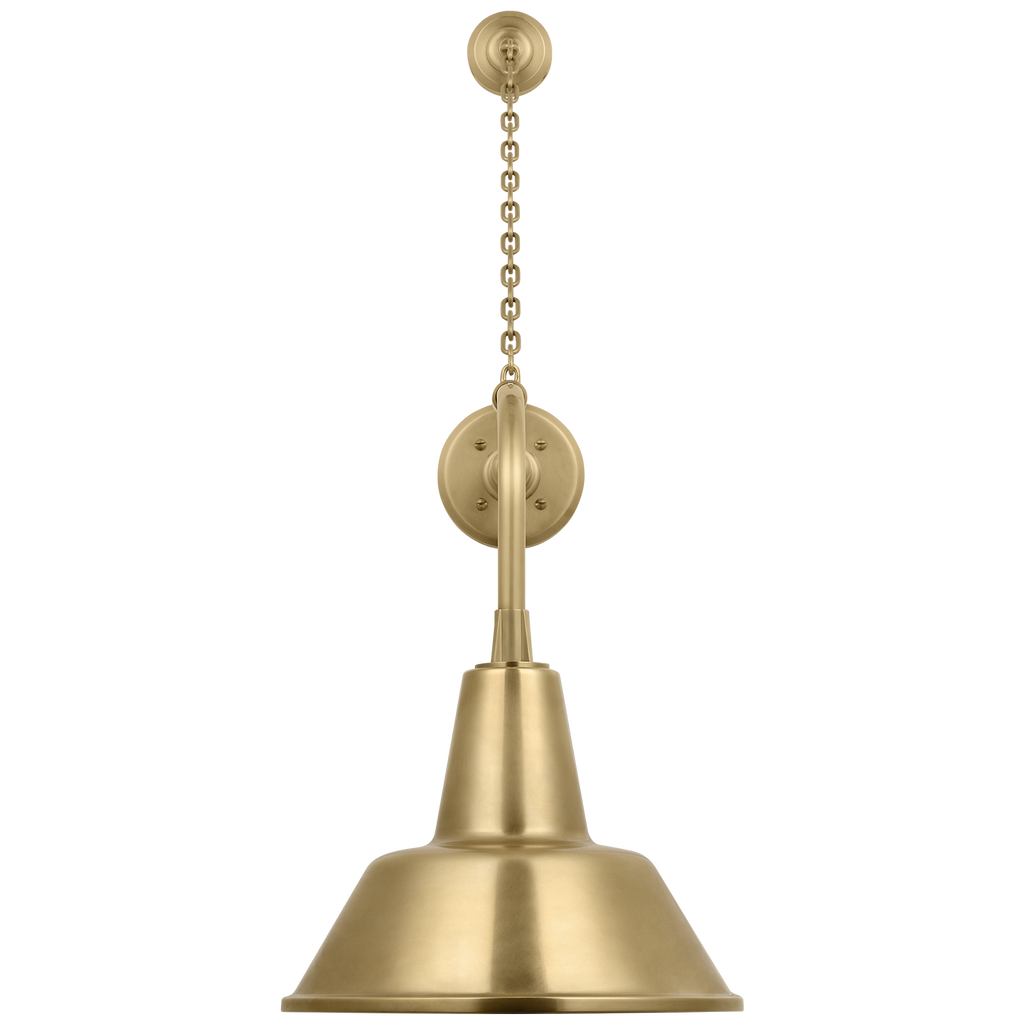 Academy 20" Anchored Rex Barn Light | Hand-Rubbed Antique Brass | 12.5 | 12.5" Hand-Rubbed Antique Brass Bowers Shade