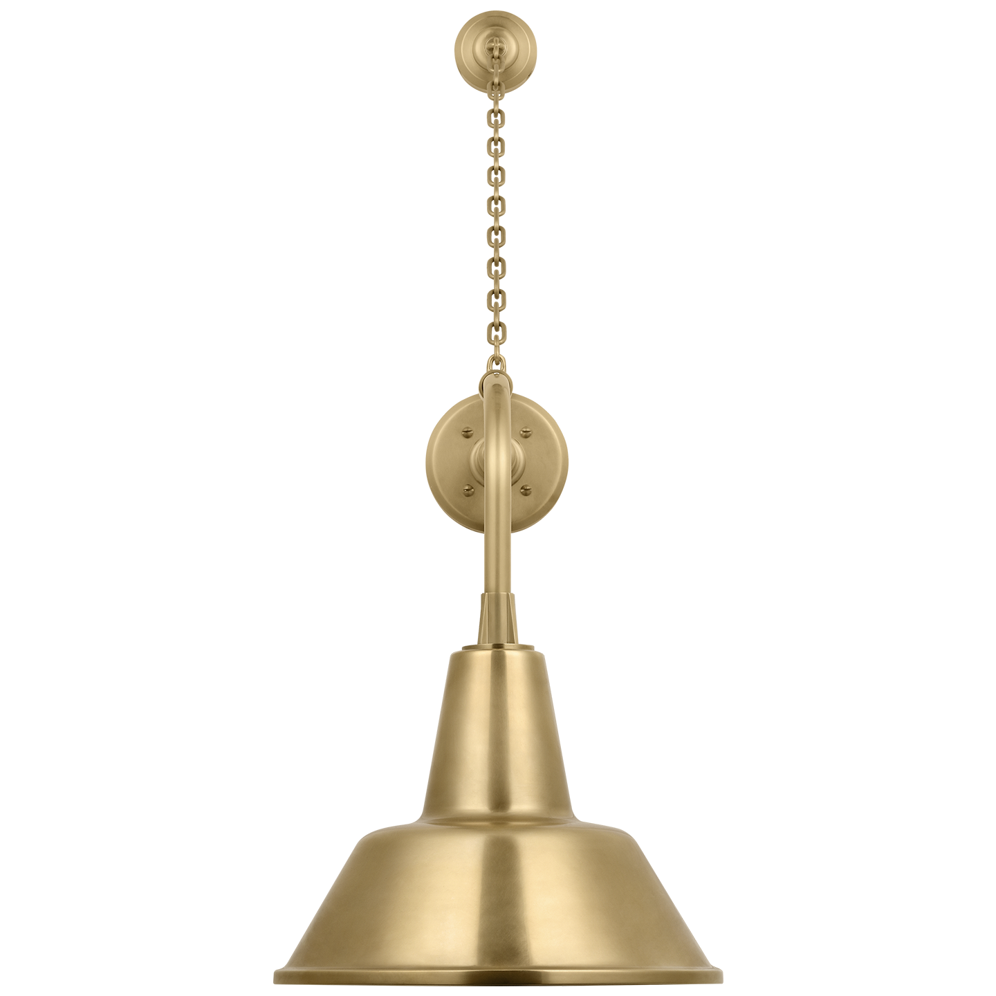 Academy 20" Anchored Rex Barn Light | Hand-Rubbed Antique Brass | 12.5 | 12.5" Hand-Rubbed Antique Brass Bowers Shade