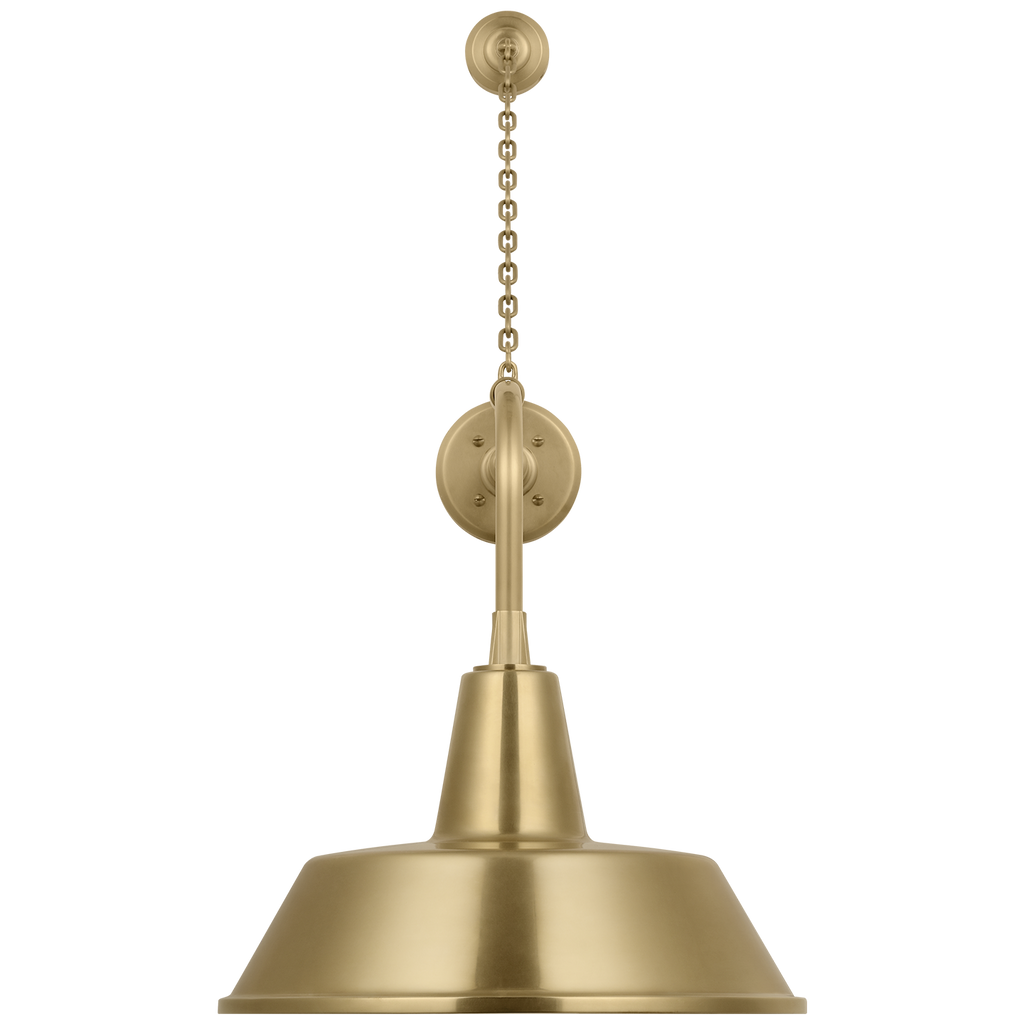 Academy 20" Anchored Rex Barn Light | Hand-Rubbed Antique Brass | 16 | 16" Hand-Rubbed Antique Brass Bowers Shade