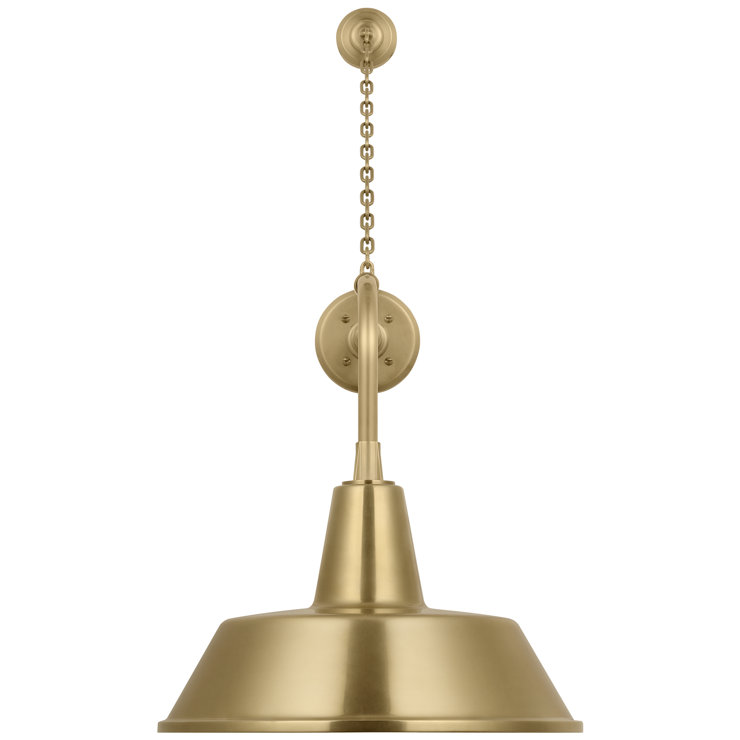 Academy 20" Anchored Rex Barn Light | Hand-Rubbed Antique Brass | 16 | 16" Hand-Rubbed Antique Brass Bowers Shade