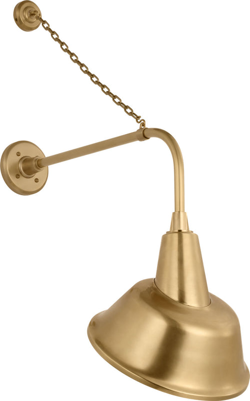 Academy 20" Anchored Rex Barn Light | Hand-Rubbed Antique Brass | 12.5 | 12.5" Hand-Rubbed Antique Brass Tilted Bowers Shade