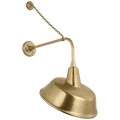 Academy 20" Anchored Rex Barn Light | Hand-Rubbed Antique Brass | 16 | 16" Hand-Rubbed Antique Brass Tilted Bowers Shade