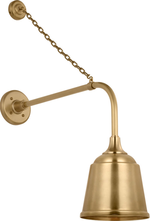 Academy 20" Anchored Rex Barn Light | Hand-Rubbed Antique Brass | 8 | 8" Hand-Rubbed Antique Brass Rockhouse Shade