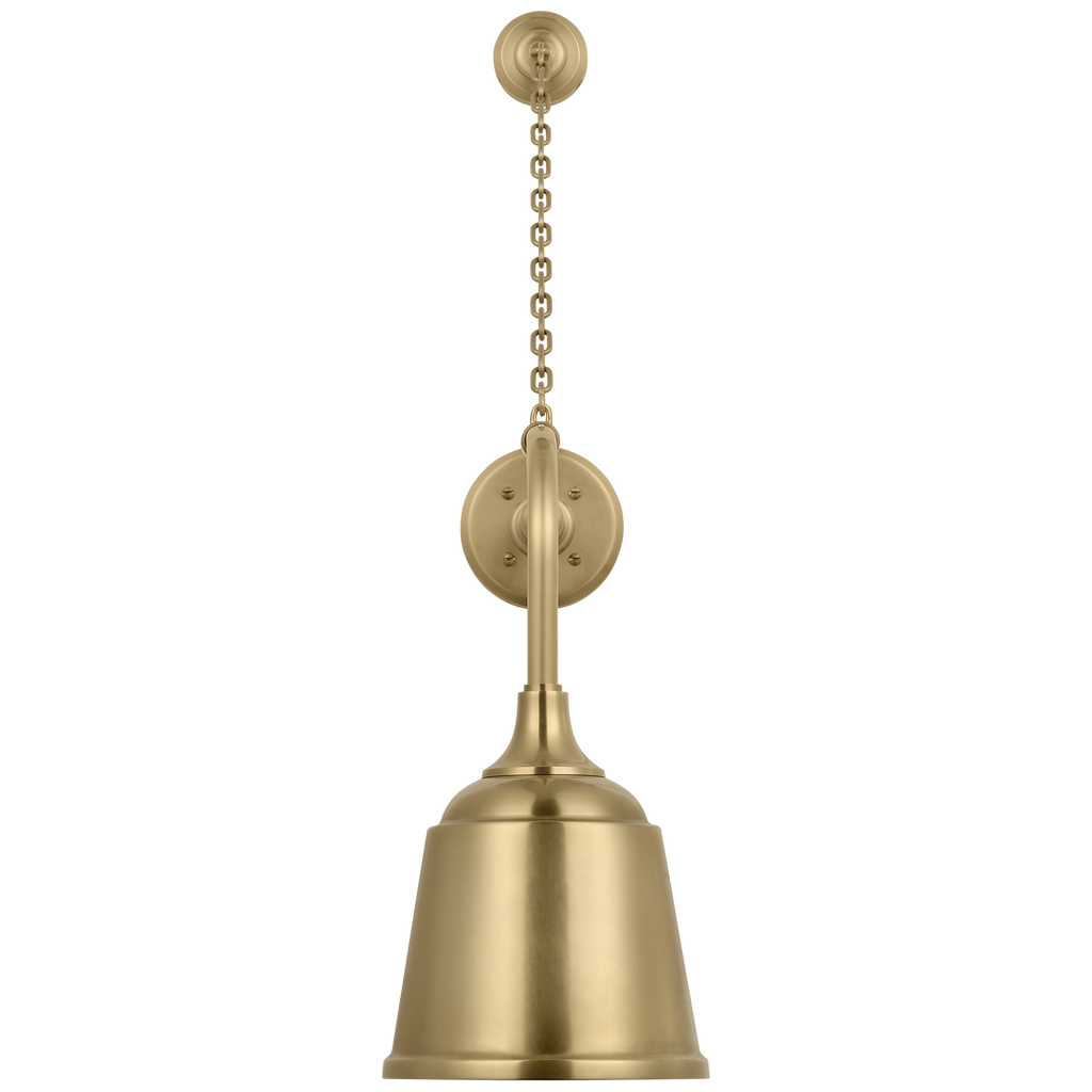 Academy 20" Anchored Rex Barn Light | Hand-Rubbed Antique Brass | 8 | 8" Hand-Rubbed Antique Brass Rockhouse Shade
