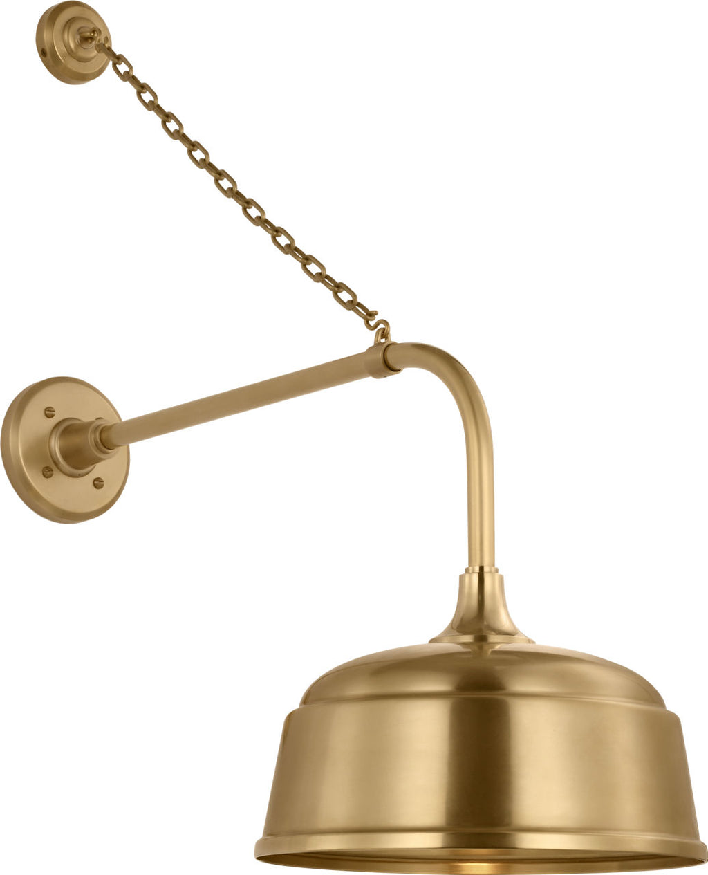 Academy 20" Anchored Rex Barn Light | Hand-Rubbed Antique Brass | 12.5 | 12.5" Hand-Rubbed Antique Brass Rockhouse Shade