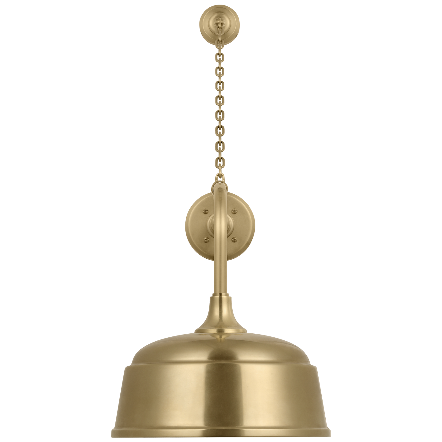 Academy 20" Anchored Rex Barn Light | Hand-Rubbed Antique Brass | 12.5 | 12.5" Hand-Rubbed Antique Brass Rockhouse Shade