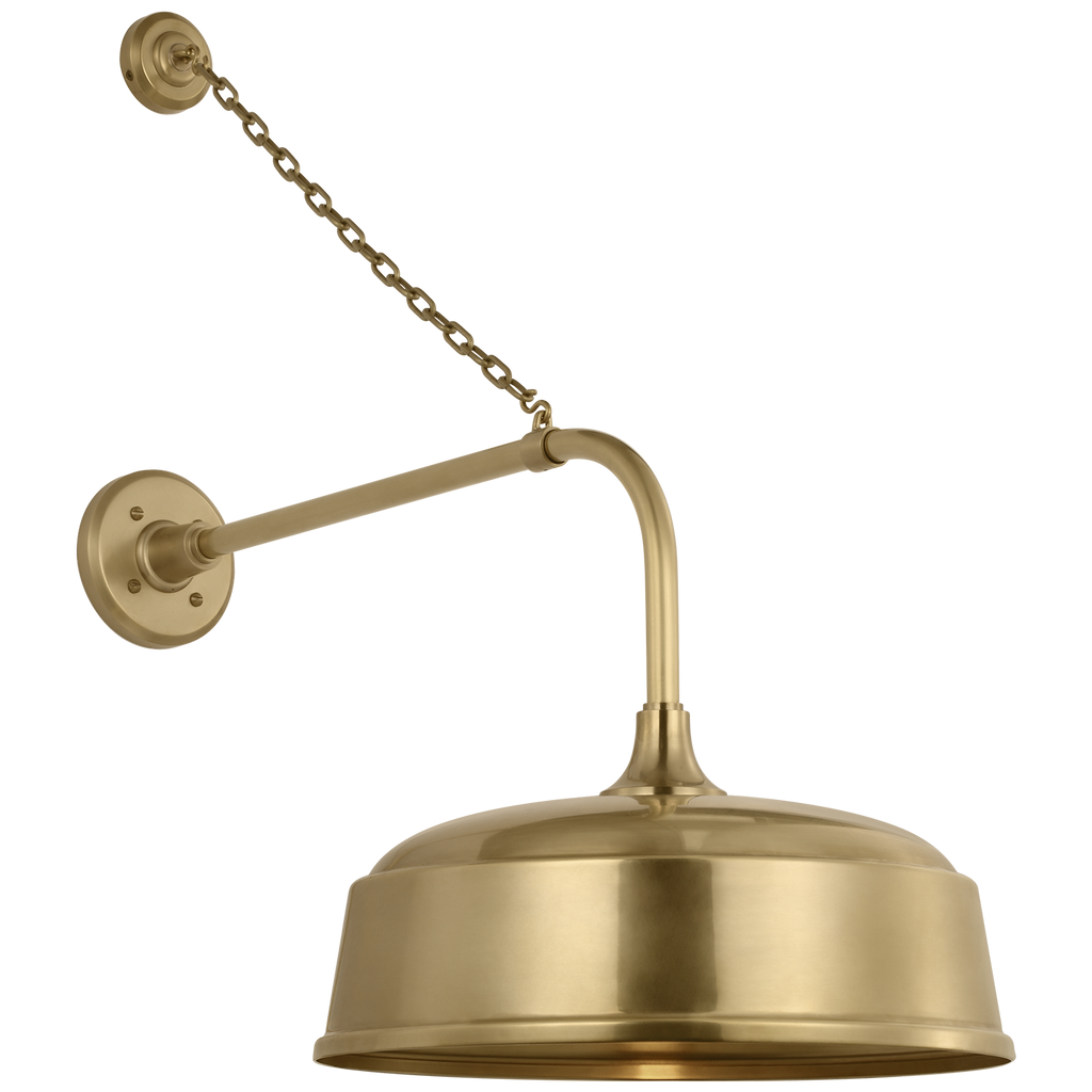 Academy 20" Anchored Rex Barn Light | Hand-Rubbed Antique Brass | 16 | 16" Hand-Rubbed Antique Brass Rockhouse Shade