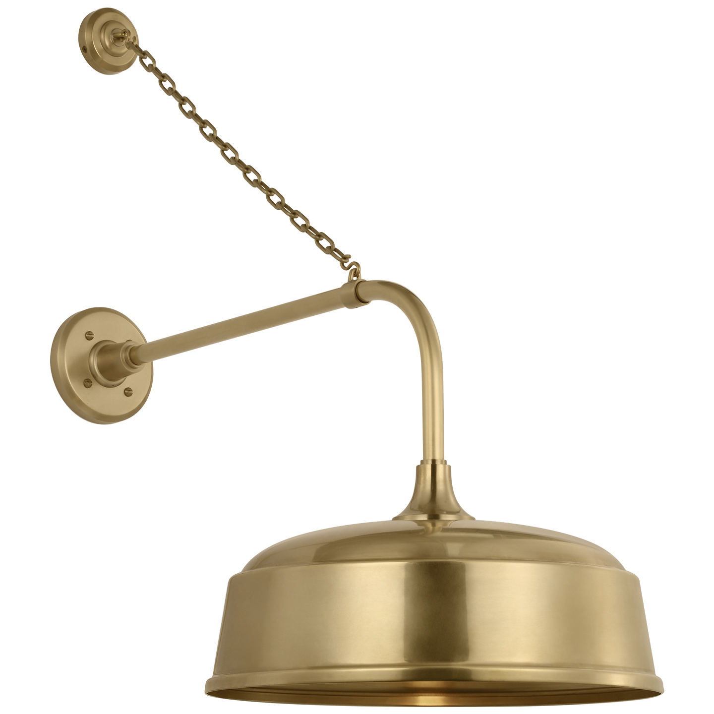 Academy 20" Anchored Rex Barn Light | Hand-Rubbed Antique Brass | 16 | 16" Hand-Rubbed Antique Brass Rockhouse Shade