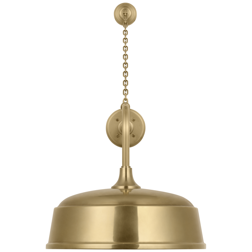 Academy 20" Anchored Rex Barn Light | Hand-Rubbed Antique Brass | 16 | 16" Hand-Rubbed Antique Brass Rockhouse Shade