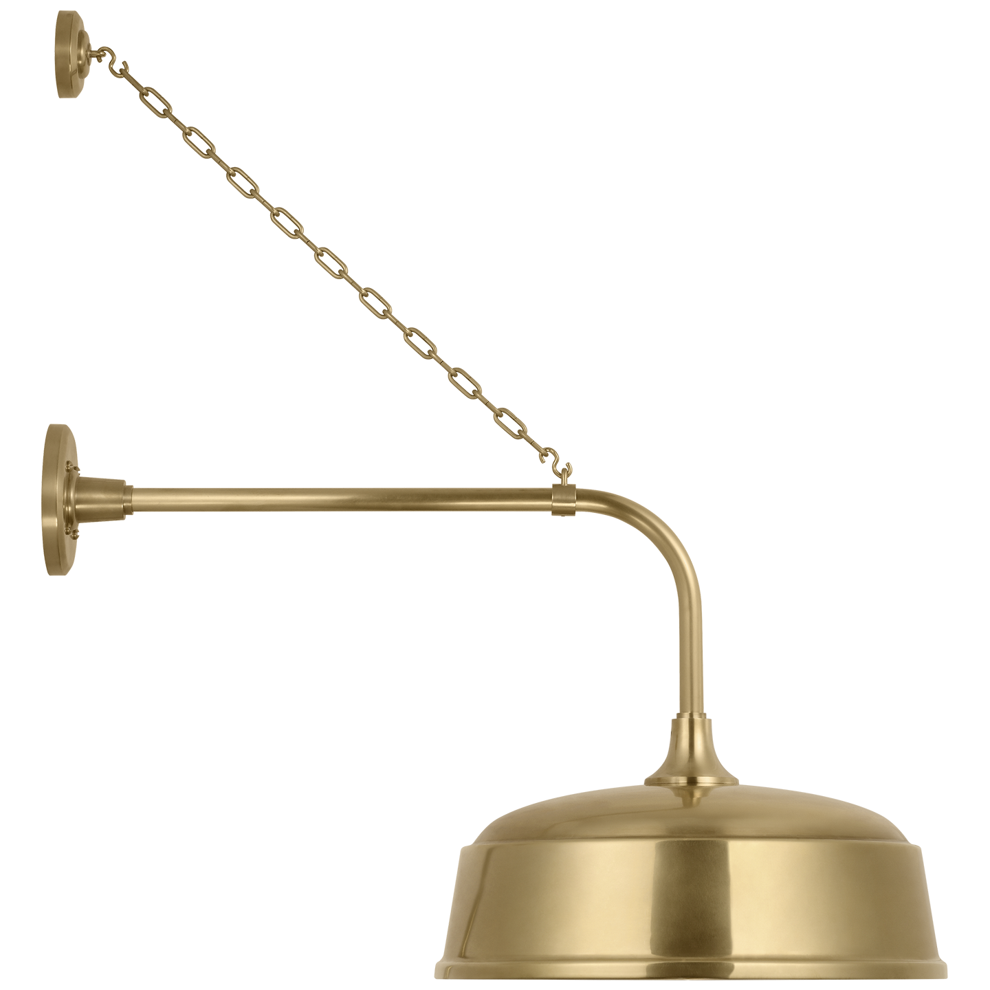 Academy 20" Anchored Rex Barn Light | Hand-Rubbed Antique Brass | 16 | 16" Hand-Rubbed Antique Brass Rockhouse Shade