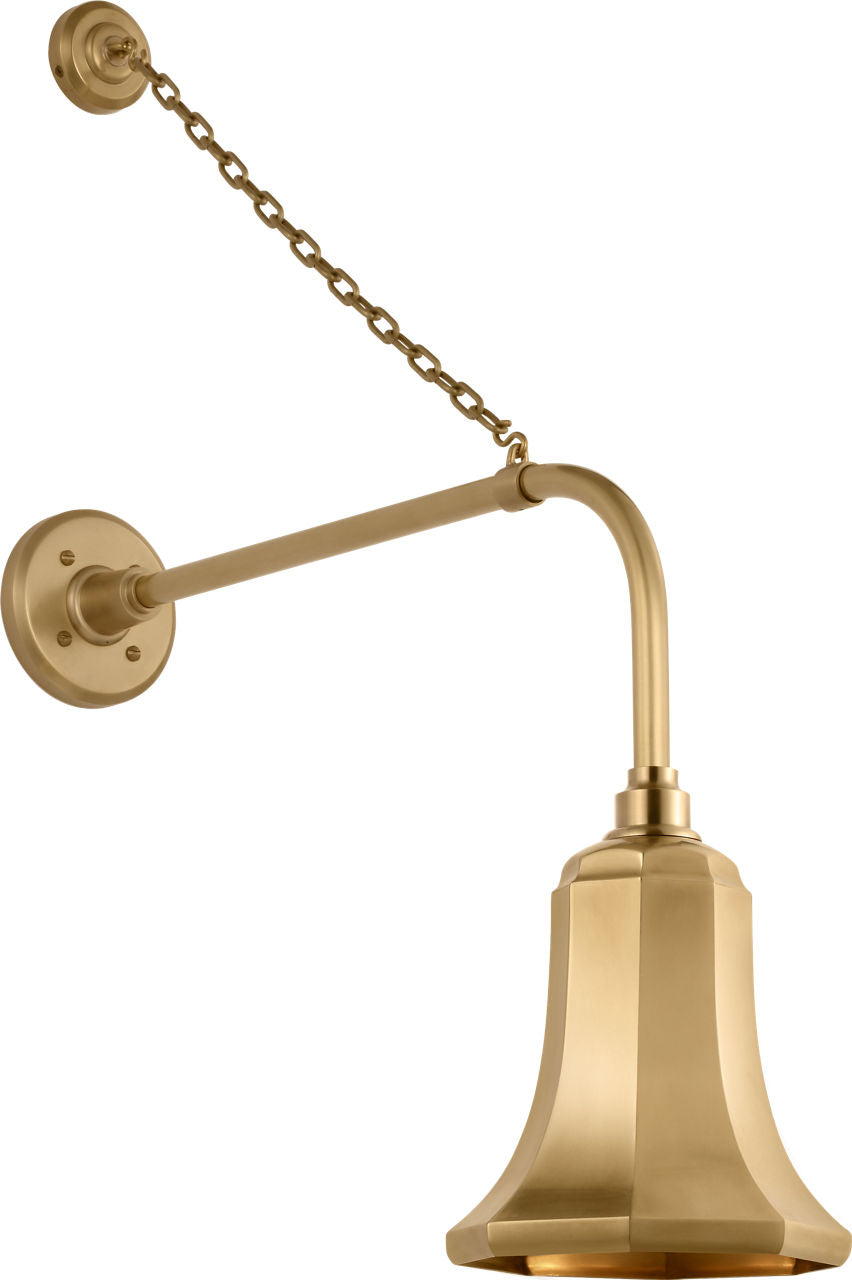 Academy 20" Anchored Rex Barn Light | Hand-Rubbed Antique Brass | 7.5 | 7.5" Hand-Rubbed Antique Brass Savannah Shade