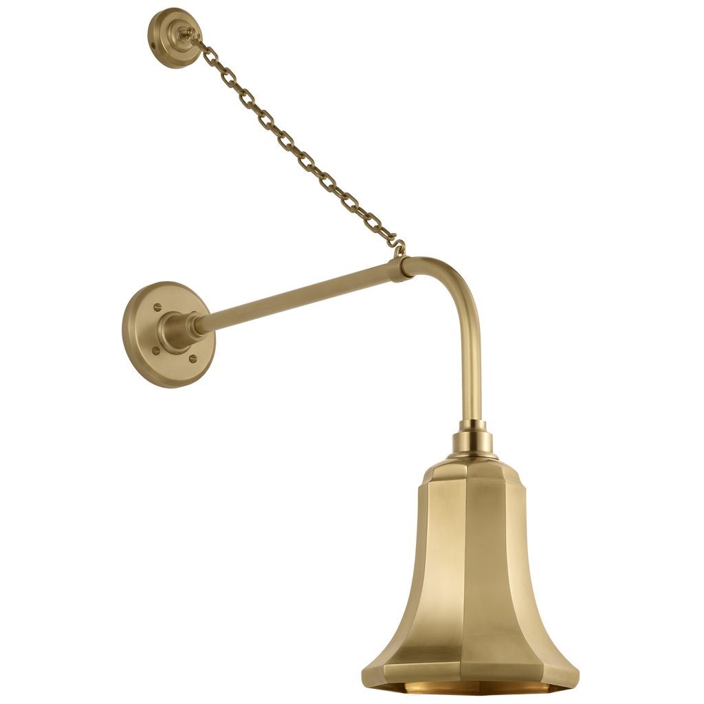 Academy 20" Anchored Rex Barn Light | Hand-Rubbed Antique Brass | 7.5 | 7.5" Hand-Rubbed Antique Brass Savannah Shade