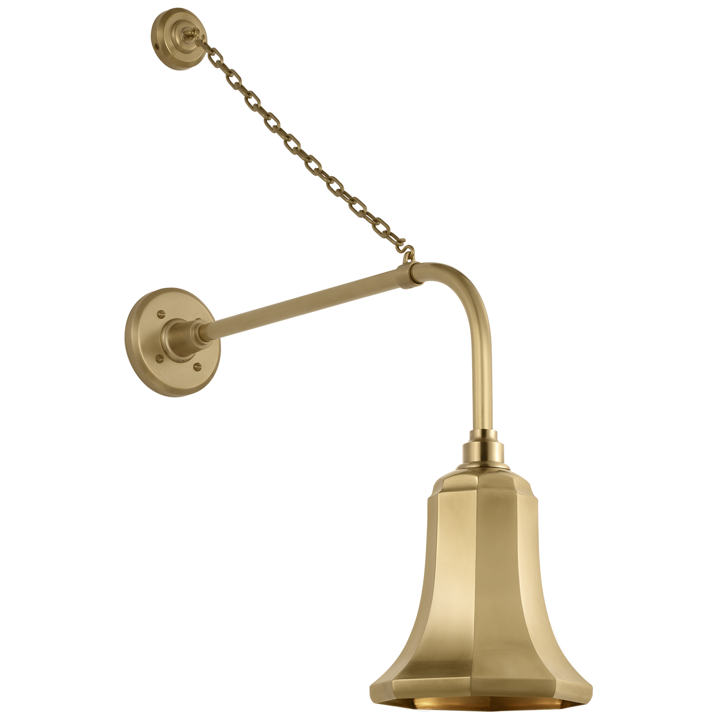 Academy 20" Anchored Rex Barn Light | Hand-Rubbed Antique Brass | 7.5 | 7.5" Hand-Rubbed Antique Brass Savannah Shade