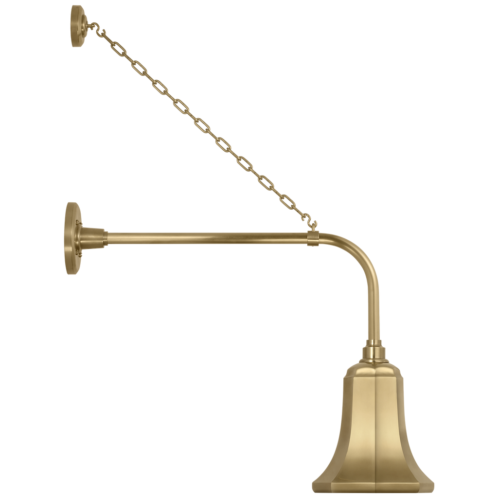 Academy 20" Anchored Rex Barn Light | Hand-Rubbed Antique Brass | 7.5 | 7.5" Hand-Rubbed Antique Brass Savannah Shade