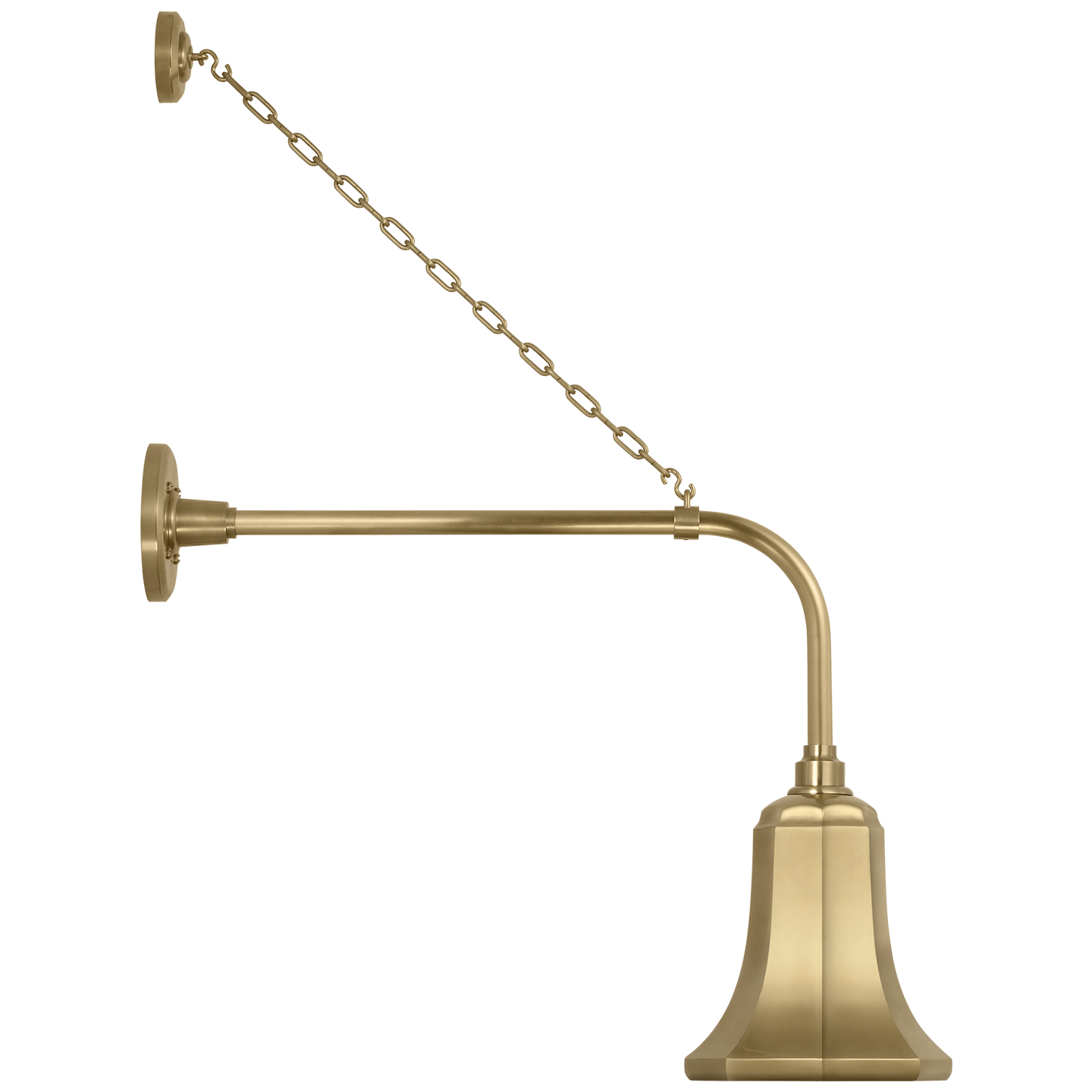 Academy 20" Anchored Rex Barn Light | Hand-Rubbed Antique Brass | 7.5 | 7.5" Hand-Rubbed Antique Brass Savannah Shade