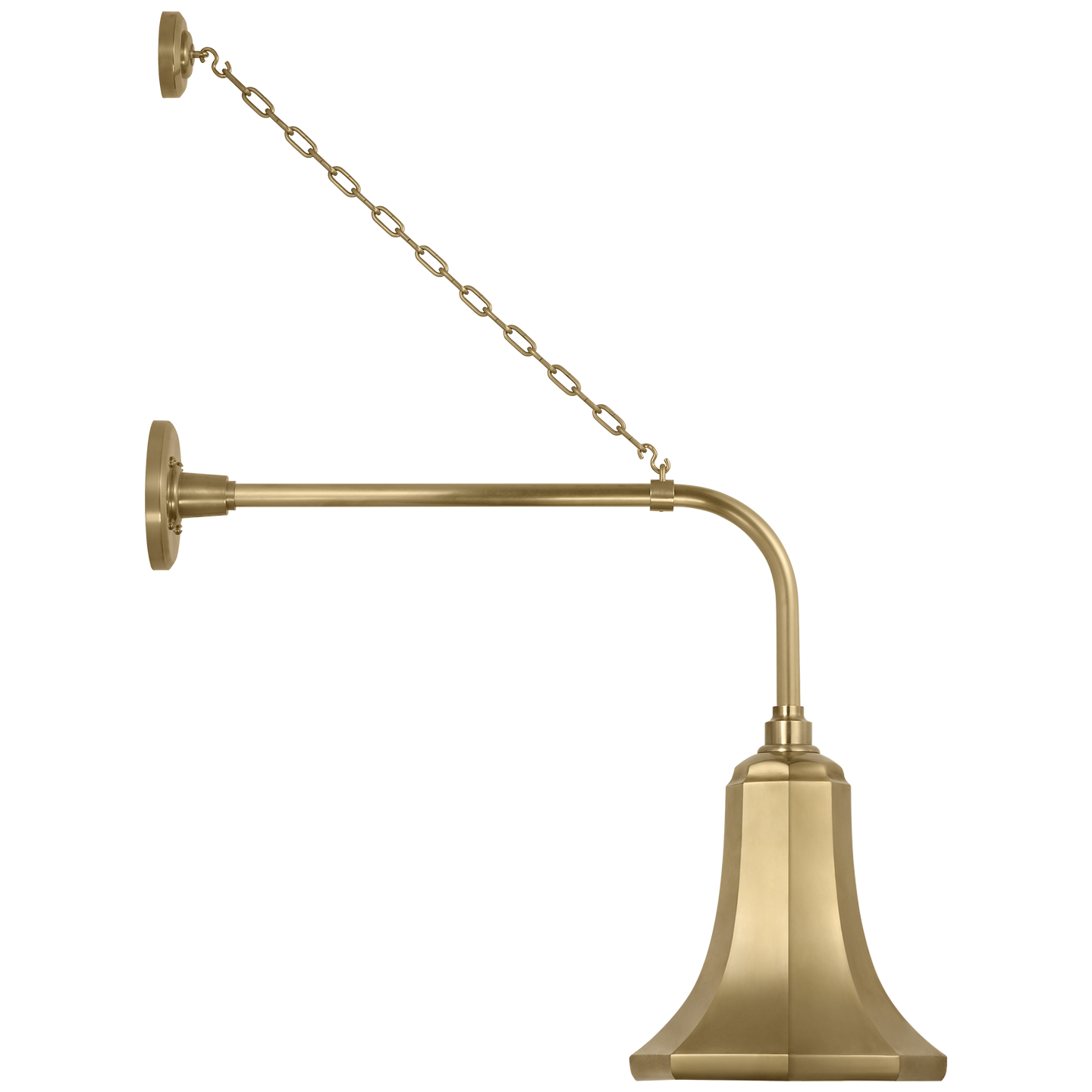 Academy 20" Anchored Rex Barn Light | Hand-Rubbed Antique Brass | 9.25 | 9.25" Hand-Rubbed Antique Brass Savannah Shade