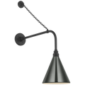Academy 20" Anchored Rex Barn Light | Matte Black | 9 | 9" Green Conical Savannah Shade