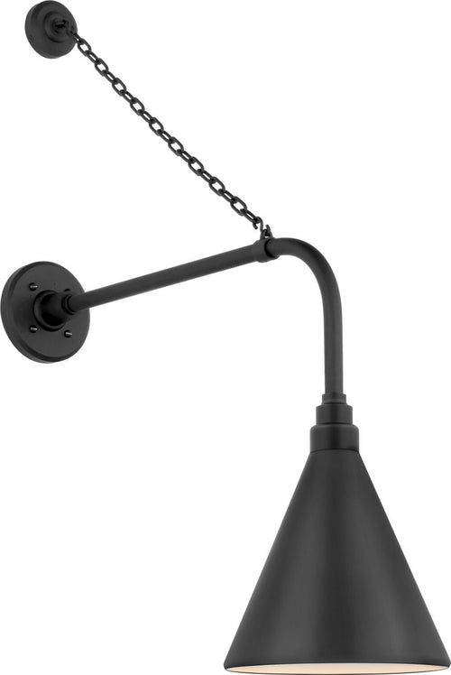 Academy 20" Anchored Rex Barn Light | Matte Black | 9 | 9" Matte Black Conical Savannah Shade