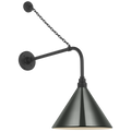 Academy 20" Anchored Rex Barn Light | Matte Black | 12.5 | 12.5" Green Conical Savannah Shade