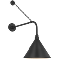 Academy 20" Anchored Rex Barn Light | Matte Black | 12.5 | 12.5" Matte Black Conical Savannah Shade