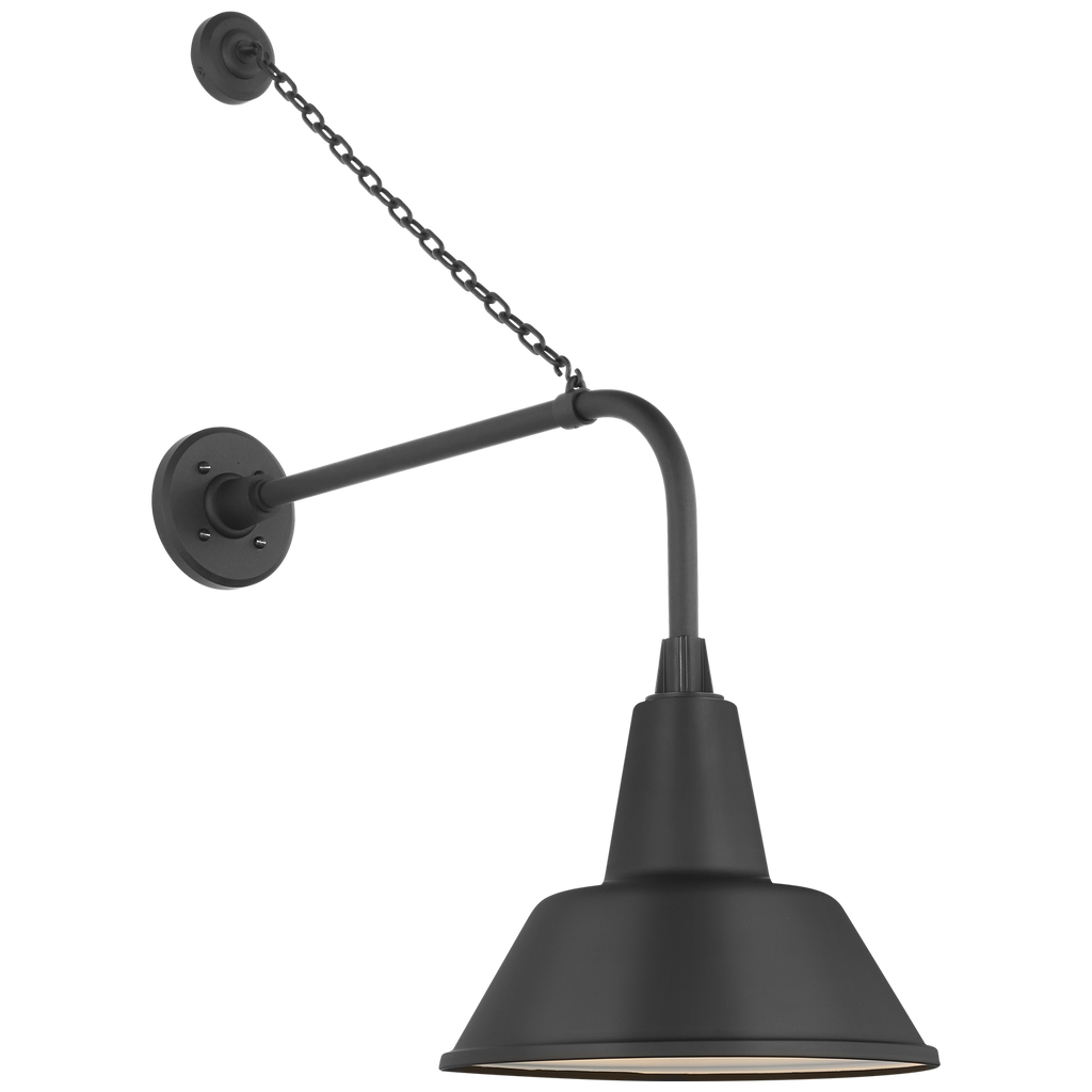 Academy 20" Anchored Rex Barn Light | Matte Black | 12.5 | 12.5" Matte Black Bowers Shade