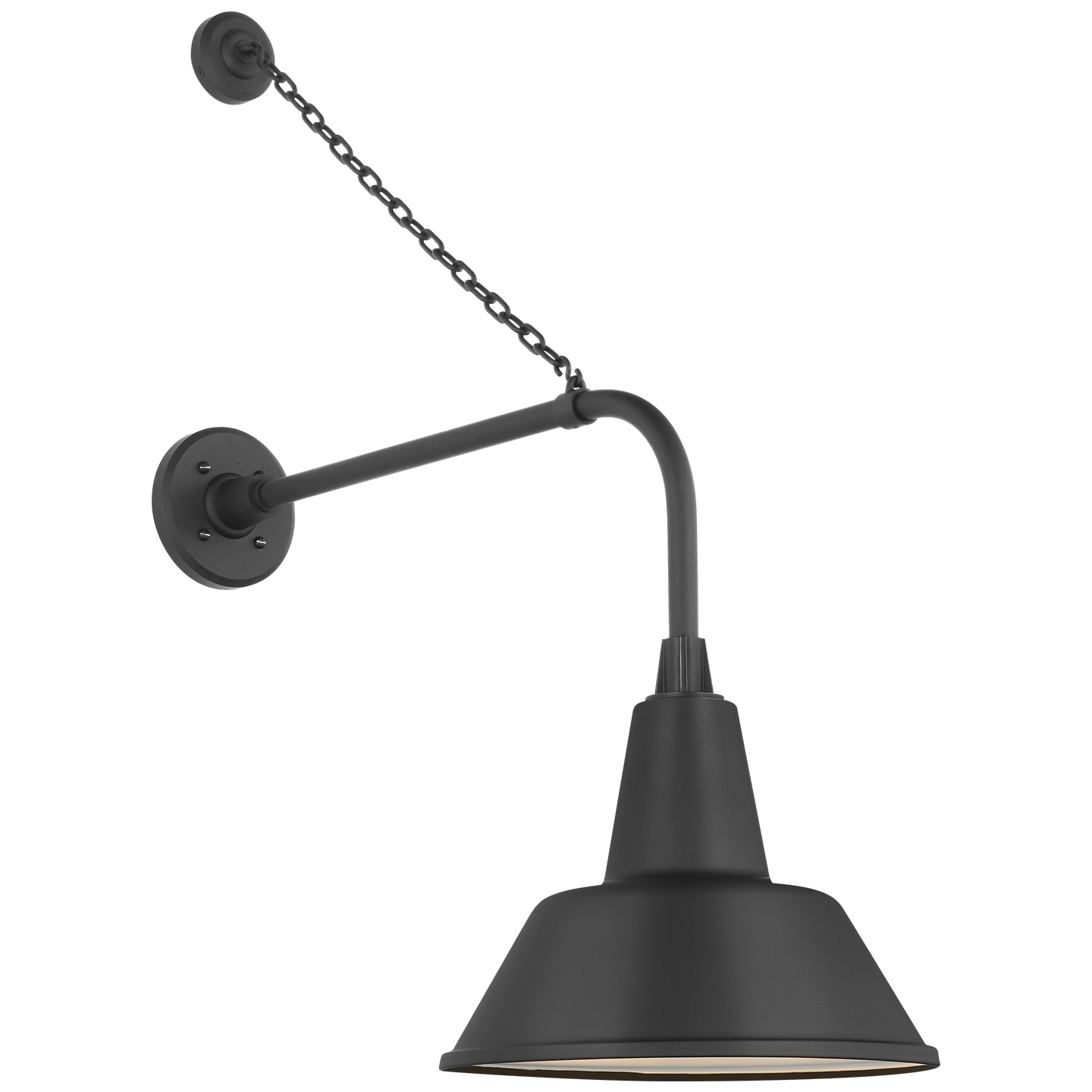 Academy 20" Anchored Rex Barn Light | Matte Black | 12.5 | 12.5" Matte Black Bowers Shade