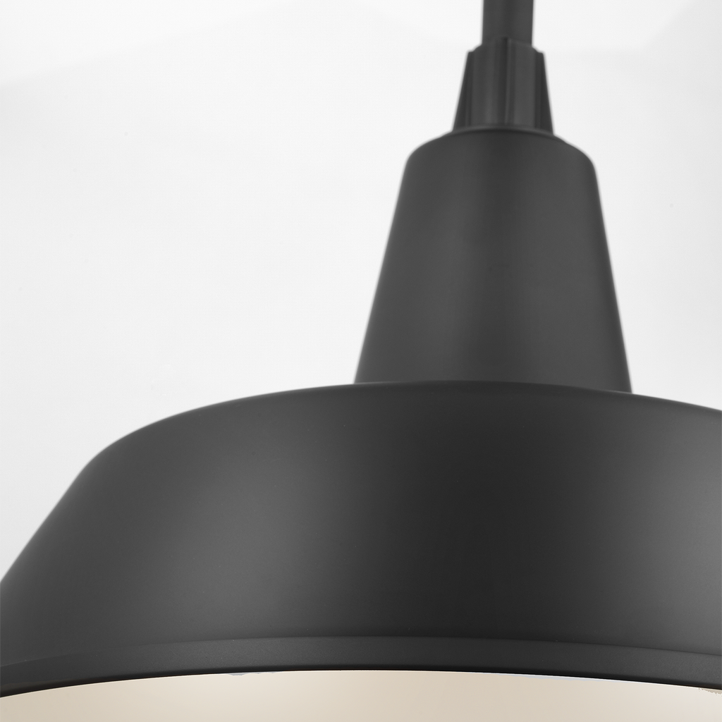 Academy 20" Anchored Rex Barn Light | Matte Black | 16 | 16" Matte Black Bowers Shade