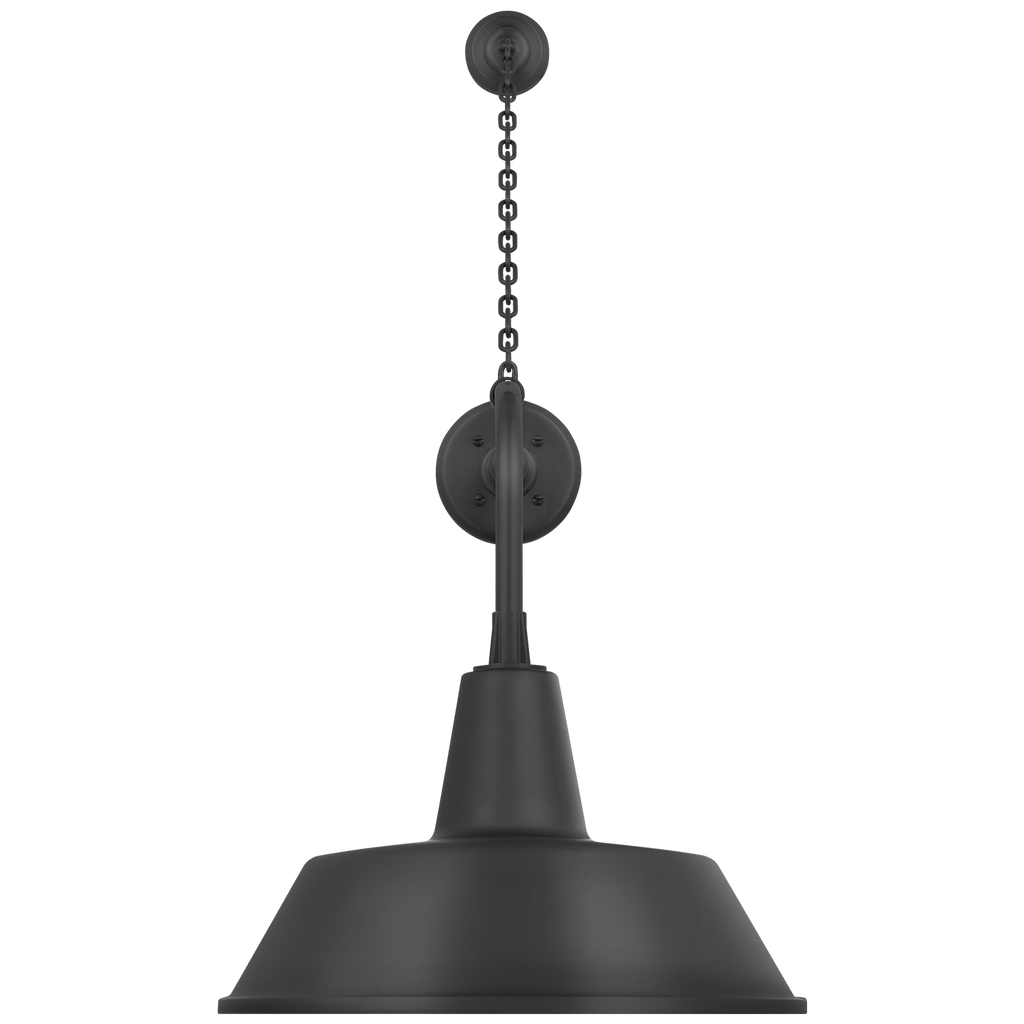 Academy 20" Anchored Rex Barn Light | Matte Black | 16 | 16" Matte Black Bowers Shade
