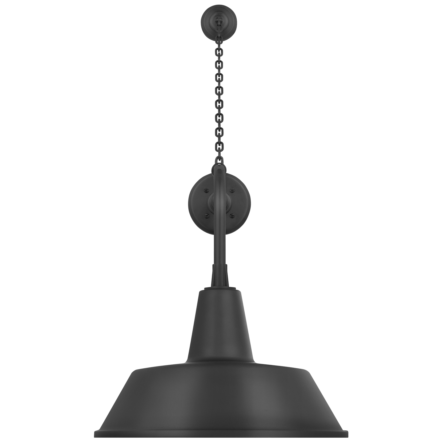 Academy 20" Anchored Rex Barn Light | Matte Black | 16 | 16" Matte Black Bowers Shade