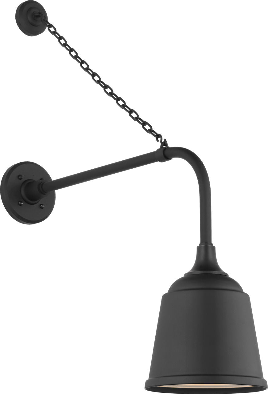 Academy 20" Anchored Rex Barn Light | Matte Black | 8 | 8" Matte Black Rockhouse Shade