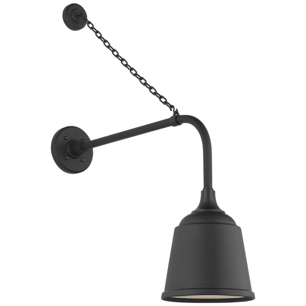 Academy 20" Anchored Rex Barn Light | Matte Black | 8 | 8" Matte Black Rockhouse Shade