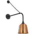 Academy 20" Anchored Rex Barn Light | Matte Black | 8 | 8" Soft Copper Rockhouse Shade
