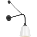 Academy 20" Anchored Rex Barn Light | Matte Black | 8 | 8" White Rockhouse Shade