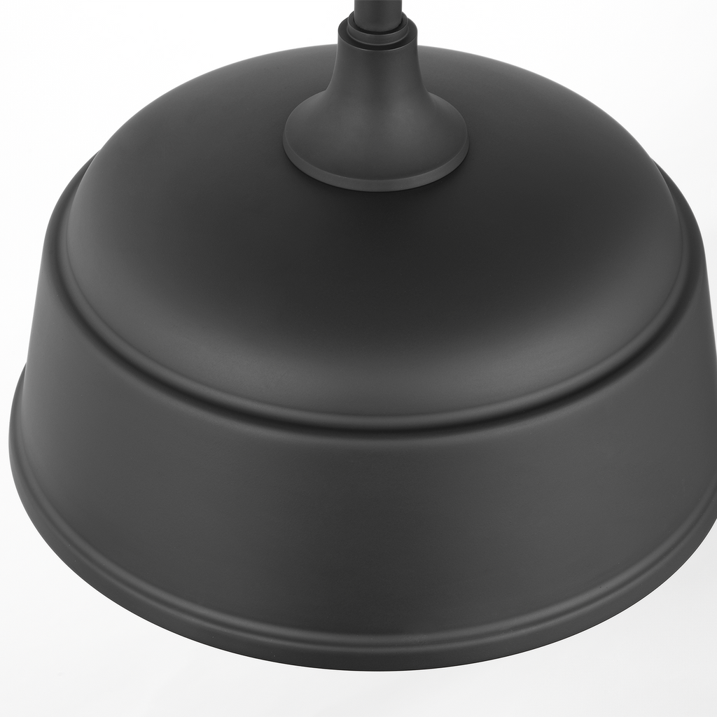Academy 20" Anchored Rex Barn Light | Matte Black | 12.5 | 12.5" Matte Black Rockhouse Shade