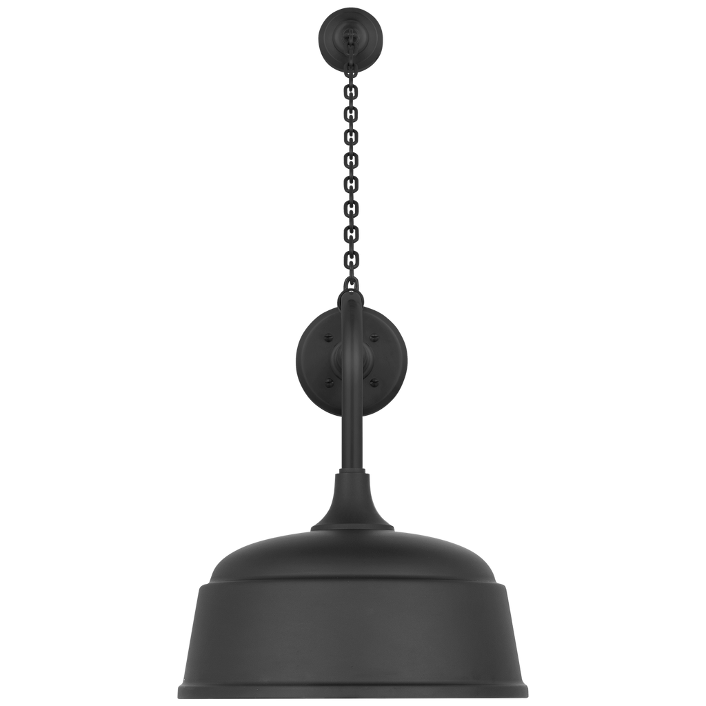 Academy 20" Anchored Rex Barn Light | Matte Black | 12.5 | 12.5" Matte Black Rockhouse Shade