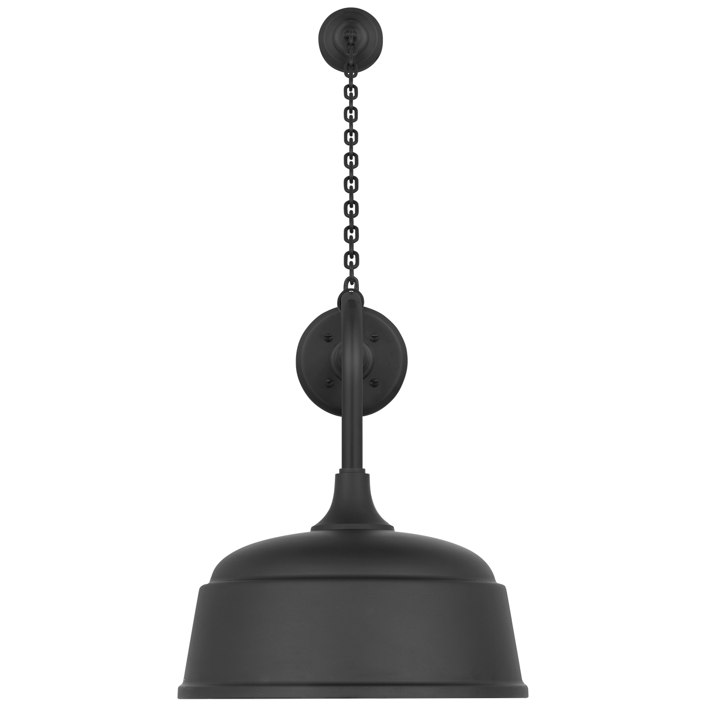 Academy 20" Anchored Rex Barn Light | Matte Black | 12.5 | 12.5" Matte Black Rockhouse Shade