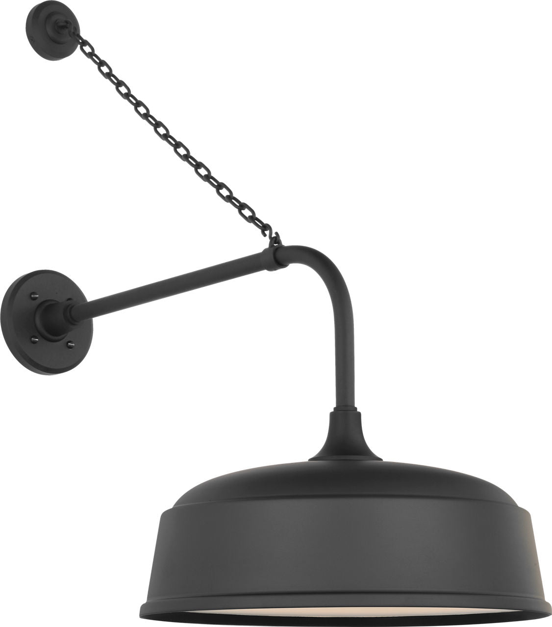 Academy 20" Anchored Rex Barn Light | Matte Black | 16 | 16" Matte Black Rockhouse Shade