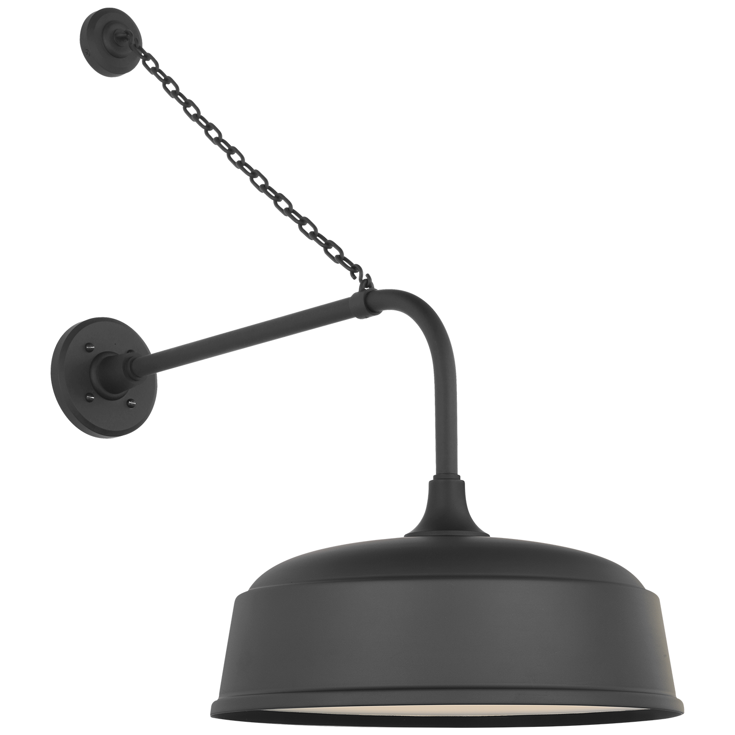 Academy 20" Anchored Rex Barn Light | Matte Black | 16 | 16" Matte Black Rockhouse Shade