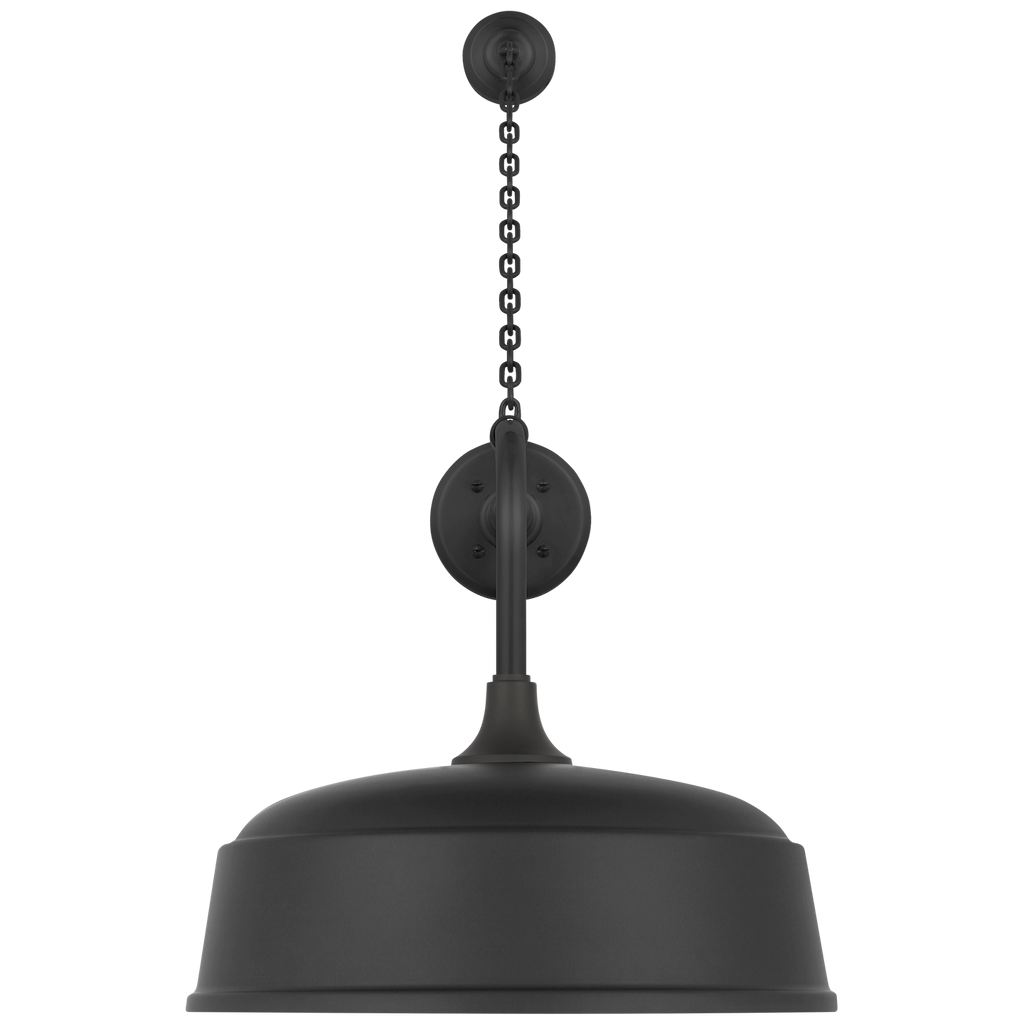 Academy 20" Anchored Rex Barn Light | Matte Black | 16 | 16" Matte Black Rockhouse Shade