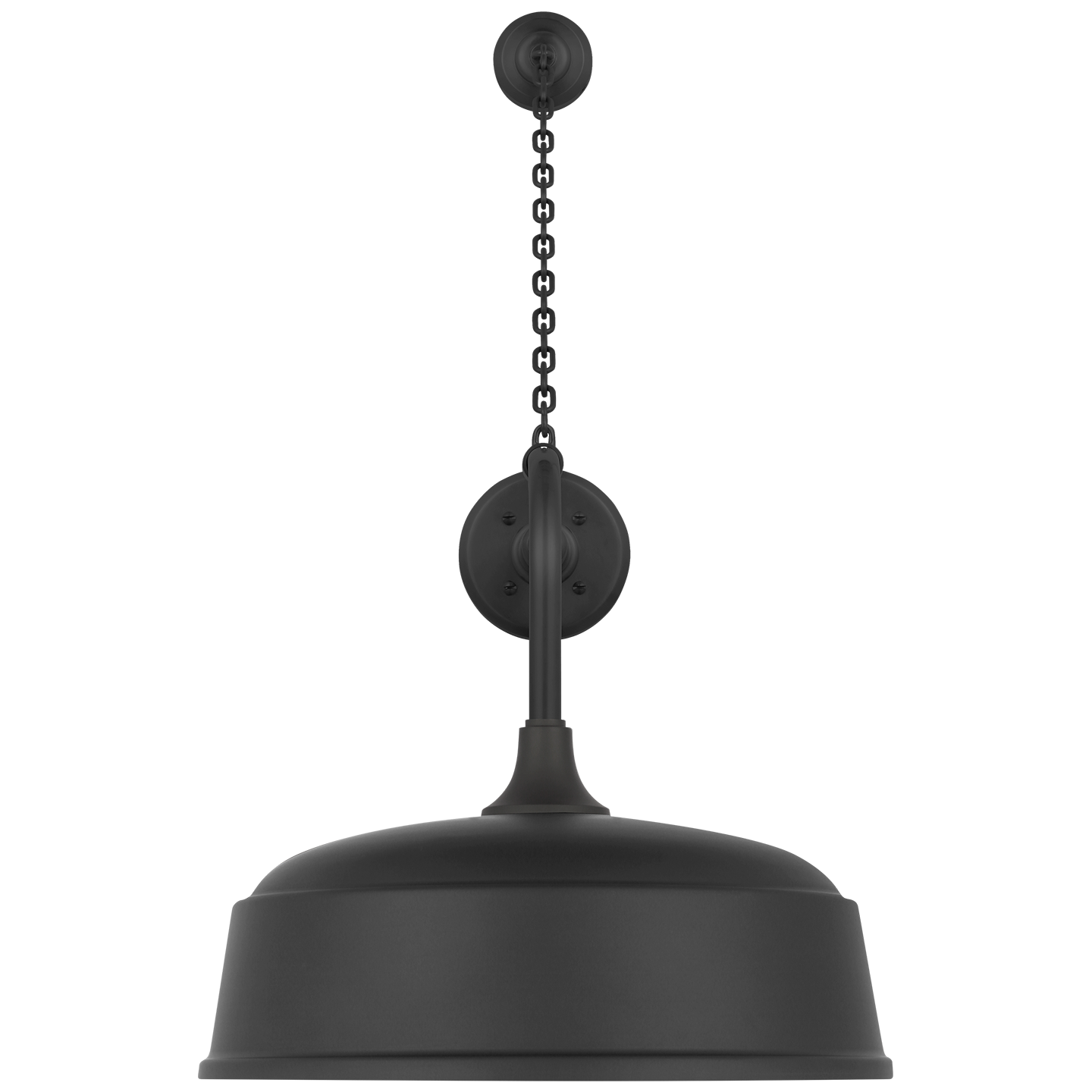 Academy 20" Anchored Rex Barn Light | Matte Black | 16 | 16" Matte Black Rockhouse Shade