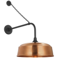 Academy 20" Anchored Rex Barn Light | Matte Black | 16 | 16" Soft Copper Rockhouse Shade