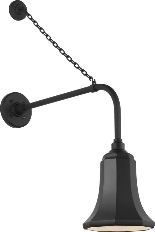 Academy 20" Anchored Rex Barn Light | Matte Black | 7.5 | 7.5" Matte Black Savannah Shade
