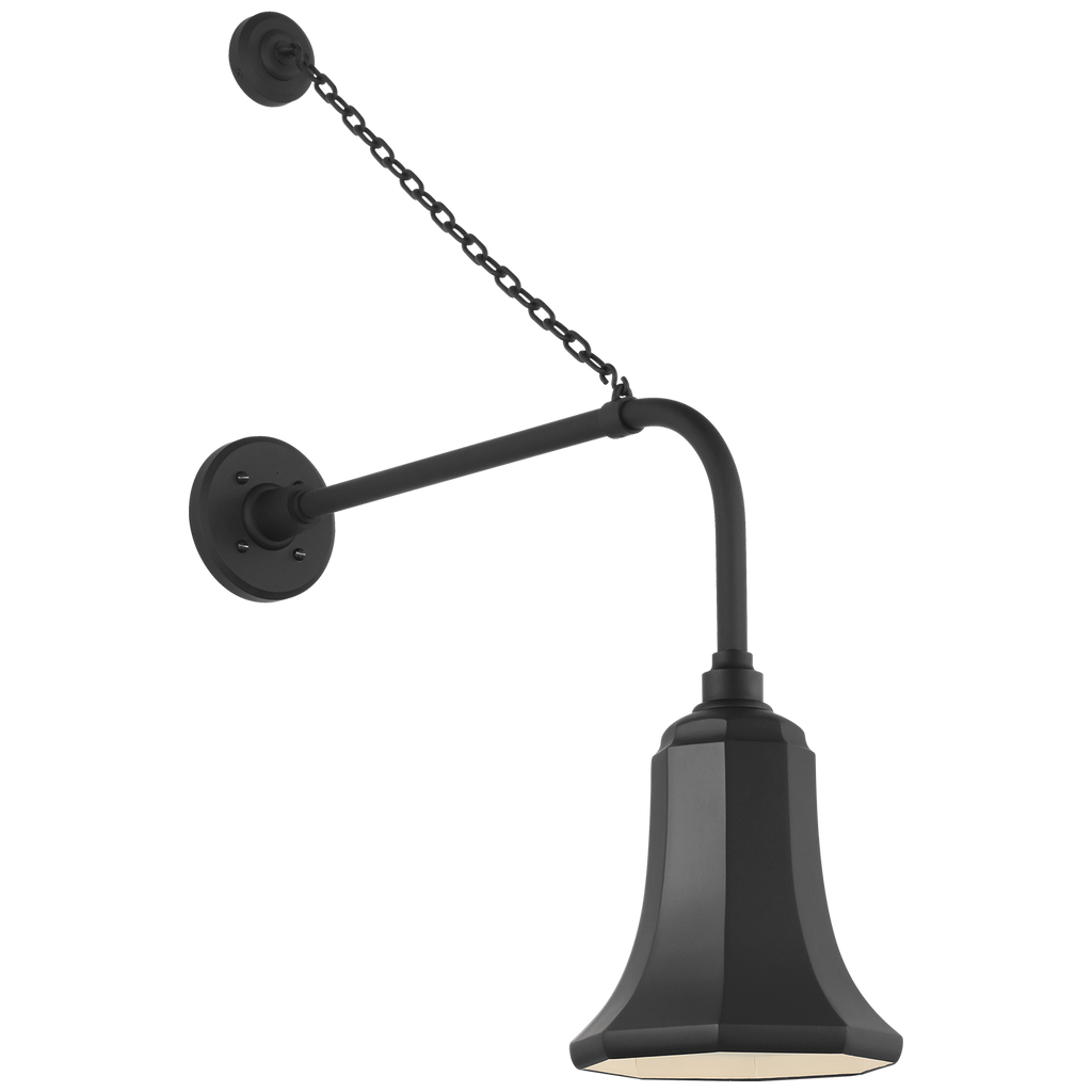 Academy 20" Anchored Rex Barn Light | Matte Black | 7.5 | 7.5" Matte Black Savannah Shade