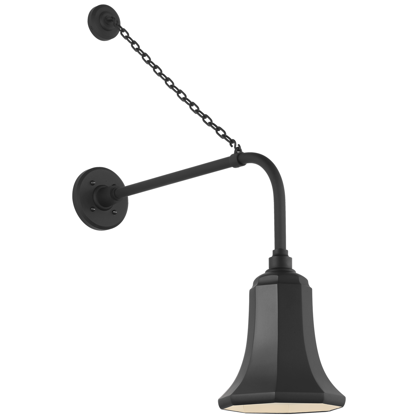 Academy 20" Anchored Rex Barn Light | Matte Black | 7.5 | 7.5" Matte Black Savannah Shade
