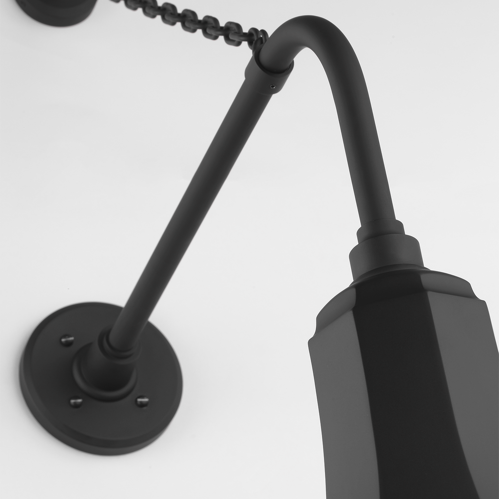 Academy 20" Anchored Rex Barn Light | Matte Black | 7.5 | 7.5" Matte Black Savannah Shade