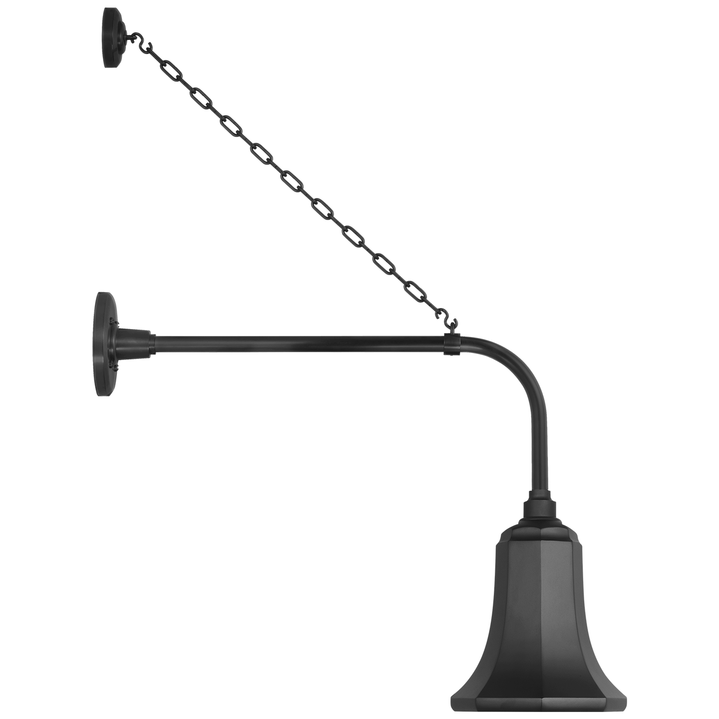 Academy 20" Anchored Rex Barn Light | Matte Black | 7.5 | 7.5" Matte Black Savannah Shade