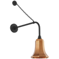Academy 20" Anchored Rex Barn Light | Matte Black | 7.5 | 7.5" Soft Copper Savannah Shade